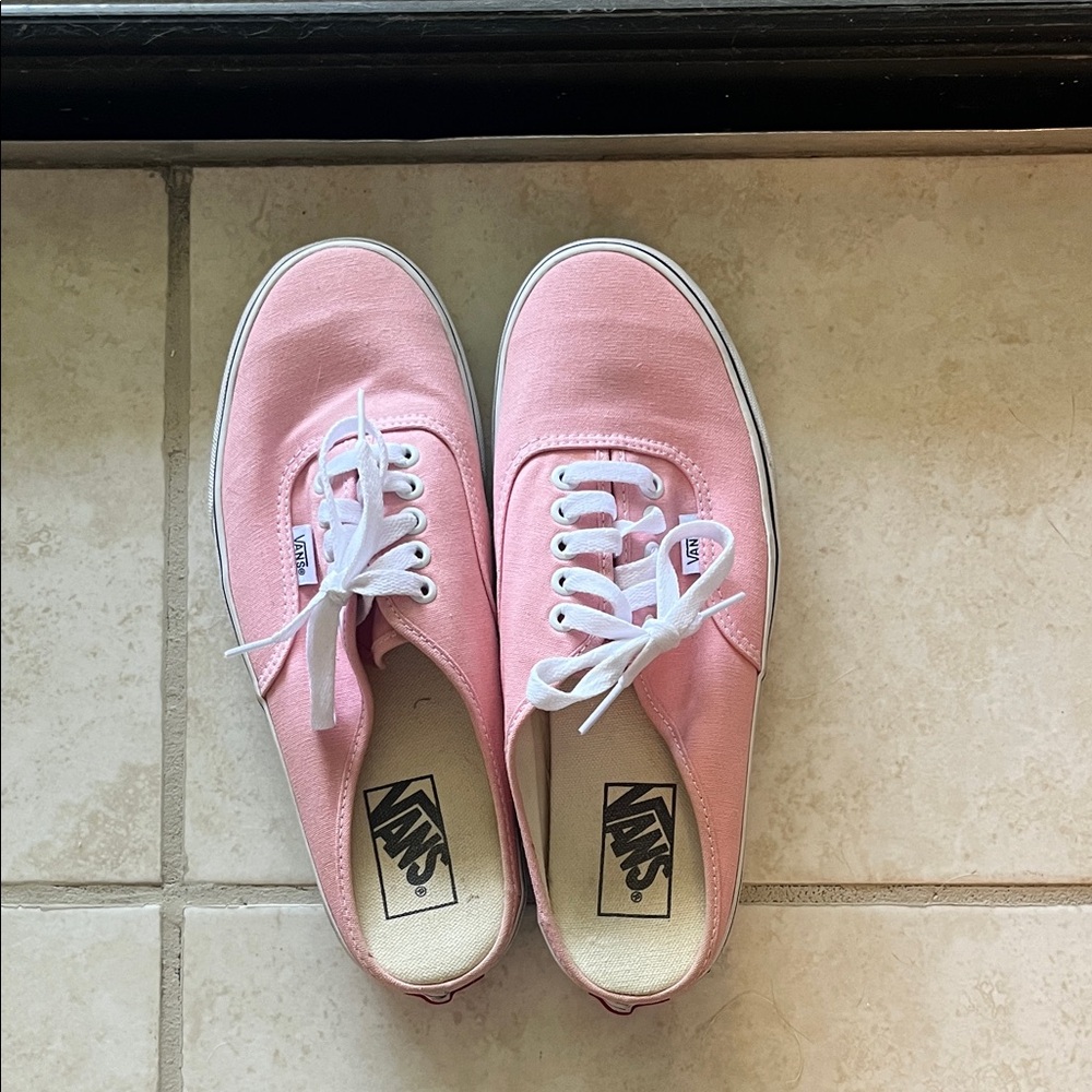 Vans Women's Light Pink Canvas Sneakers